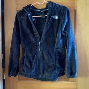 Kids NorthFace Grey Fleece Jacket (Size 10/12)